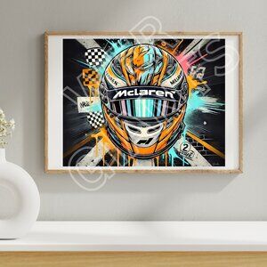 F1 MCLAREN Helmet 20" x 16" Poster